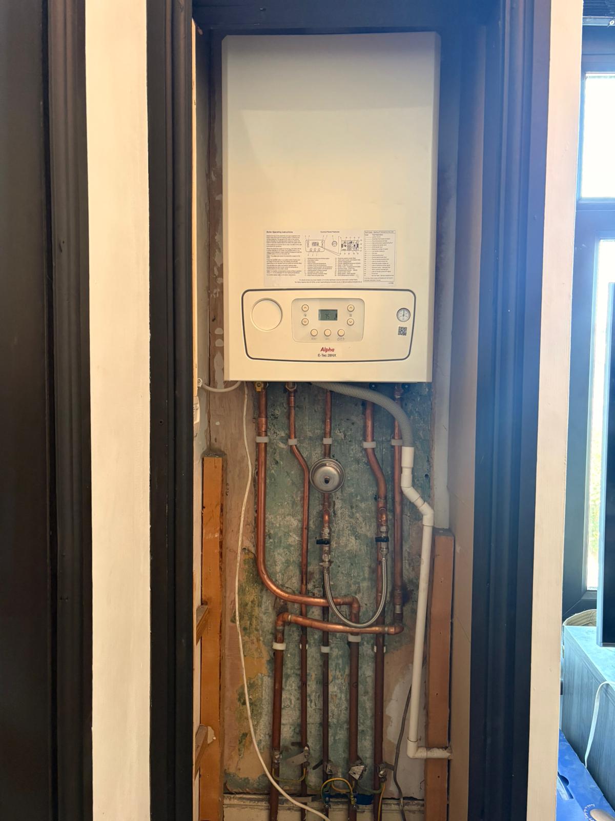 Alpha E-Tec 28NX combi boiler installation